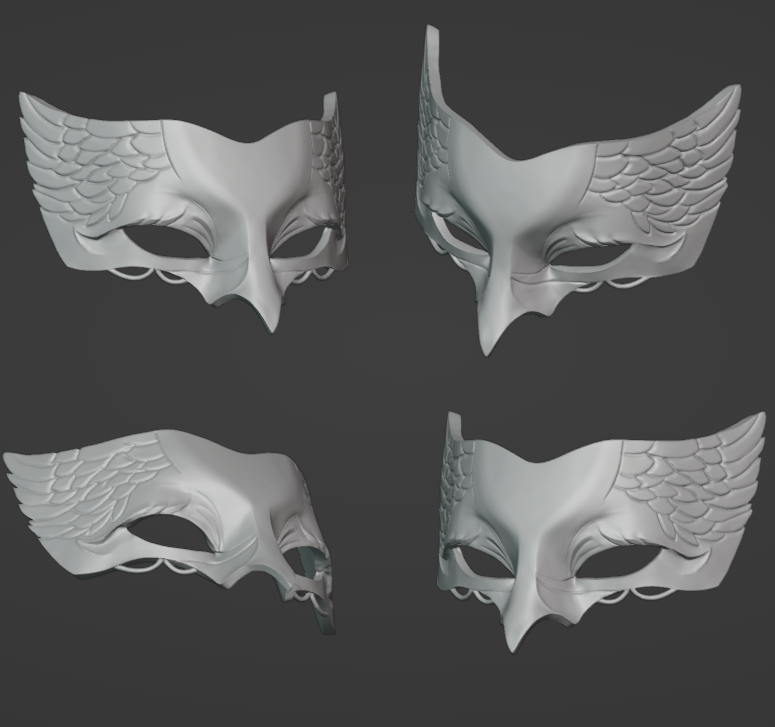 Crow Front Mask