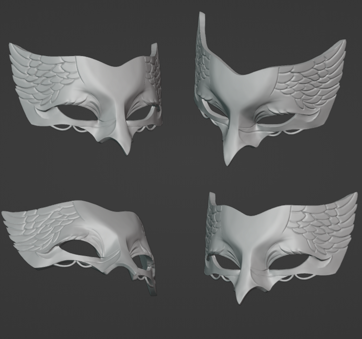 Crow Front Mask