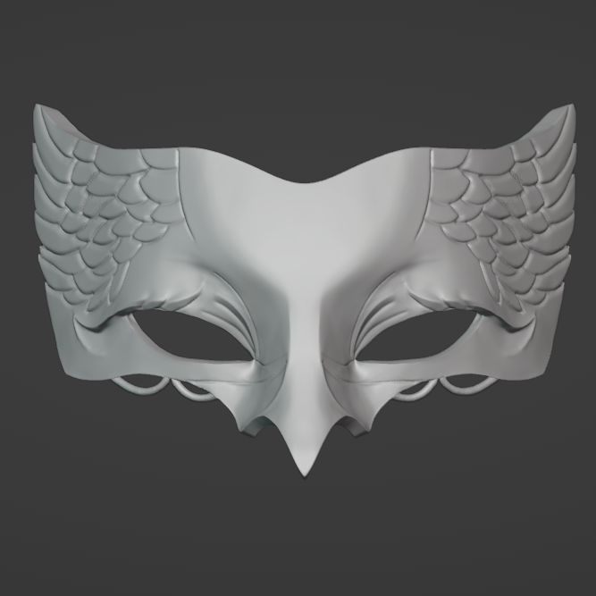 Crow Front Mask