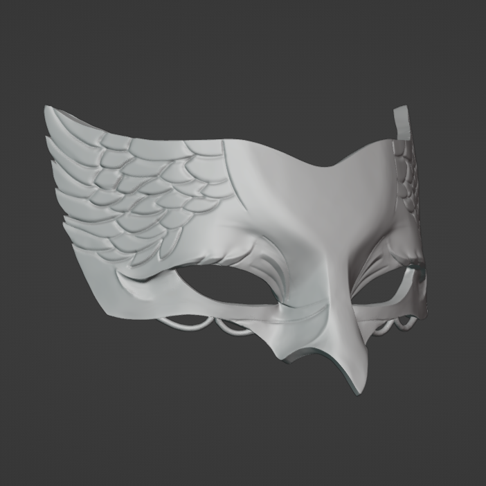 Crow Front Mask