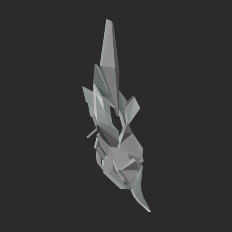 Low Poly Cat Mask