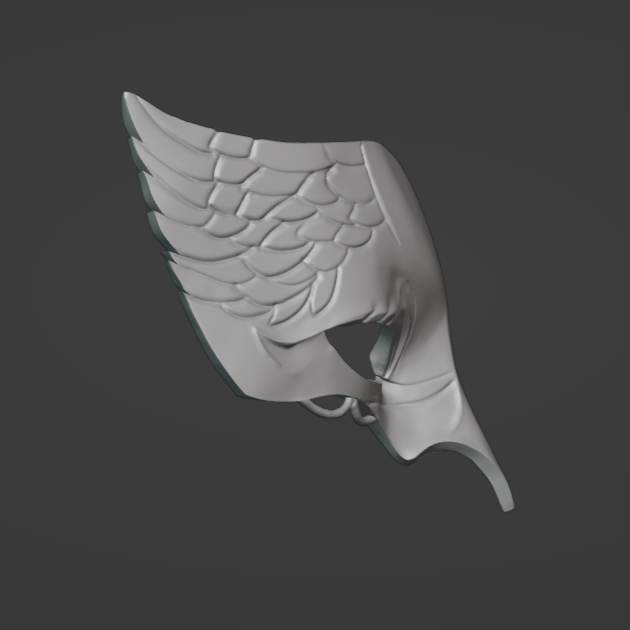Crow Front Mask