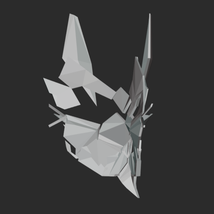 Low Poly Cat Mask