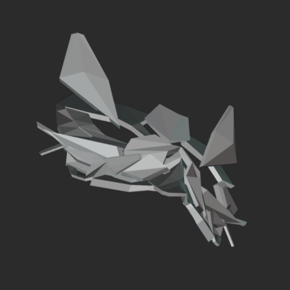 Low Poly Cat Mask