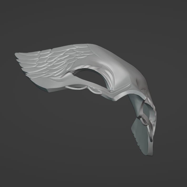 Crow Front Mask