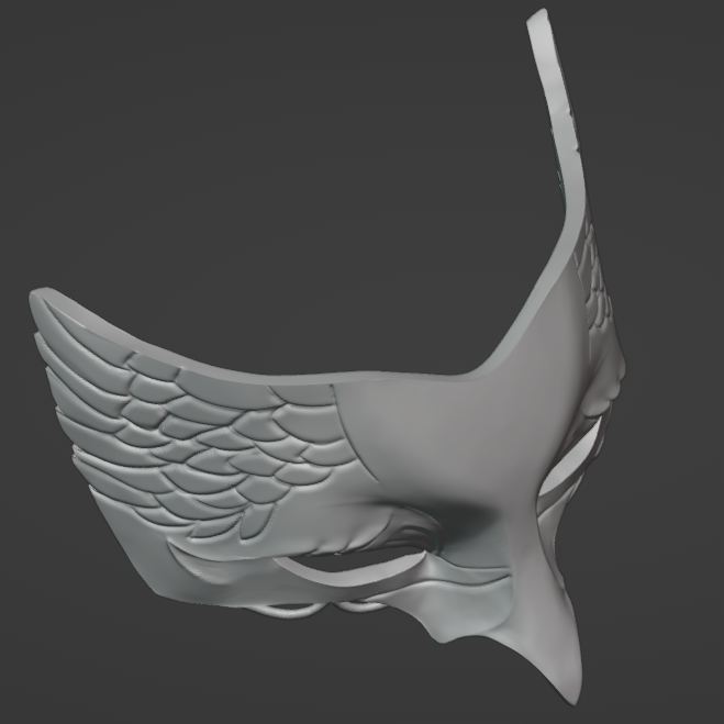 Crow Front Mask