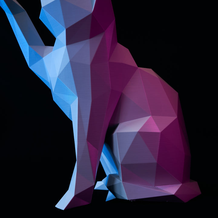 Polygonal Cat Sculpture