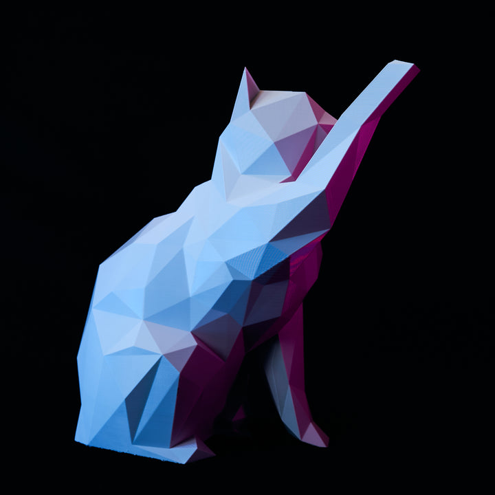 Polygonal Cat Sculpture