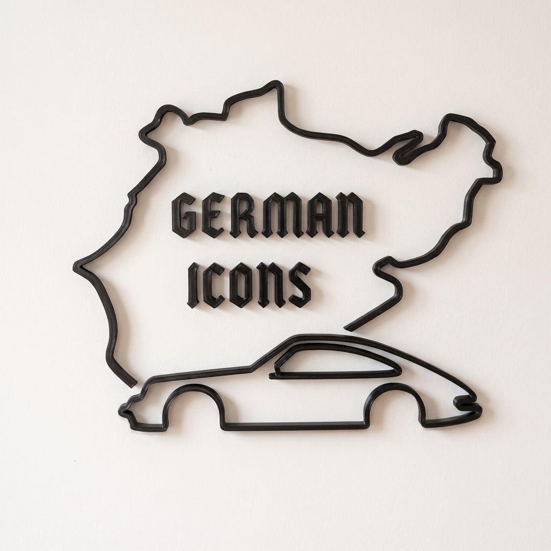 German Icons - 3D Printed Wall Art