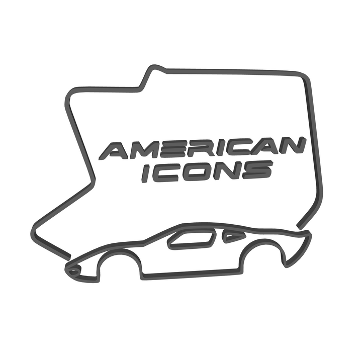 American Icons Wall Art - 3D Printable STL File
