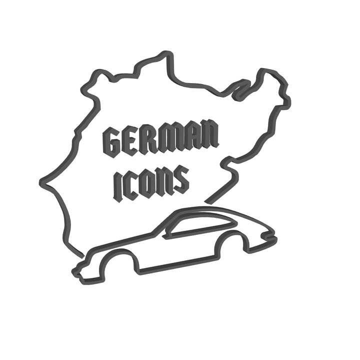 German Icons Wall Art - 3D Printable STL File
