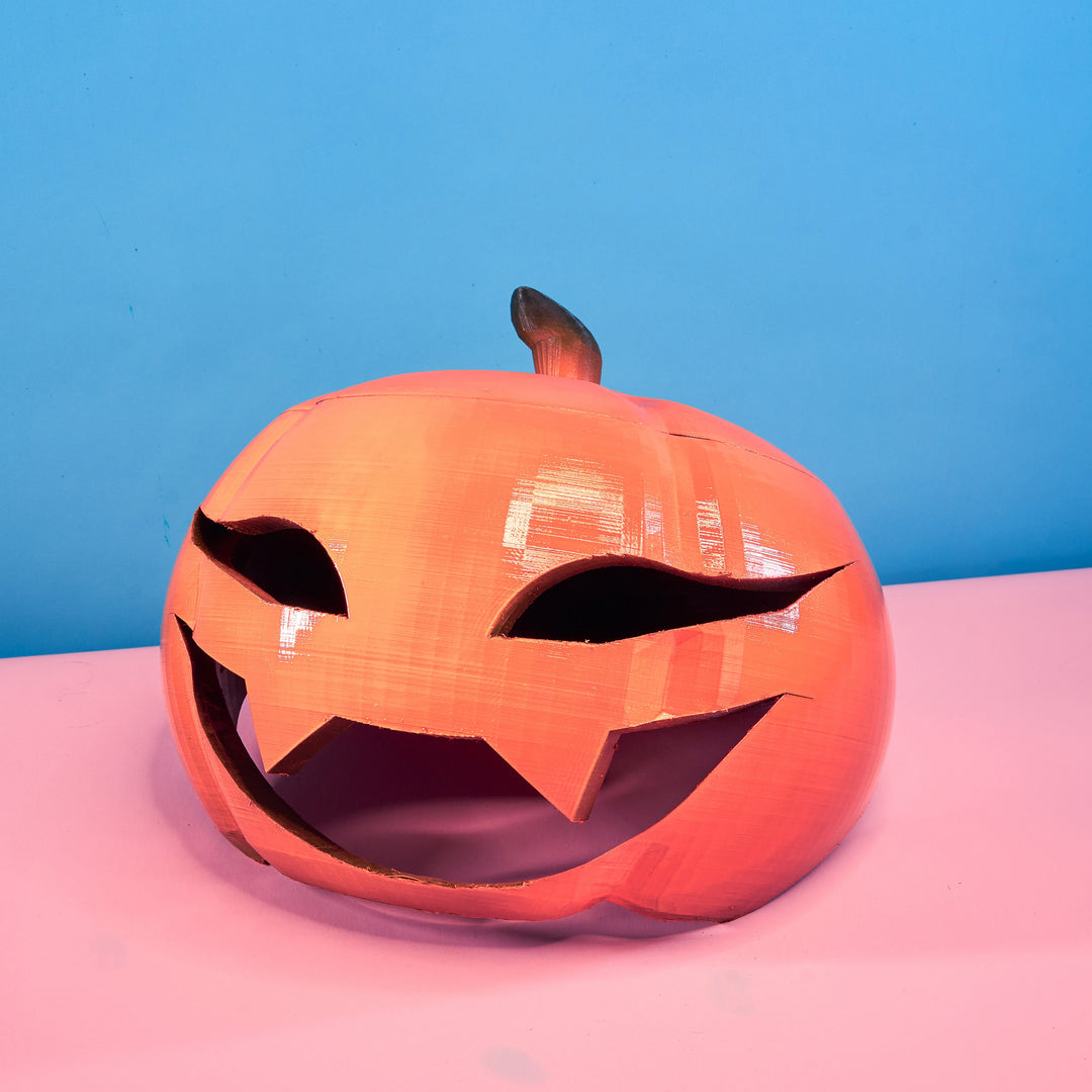 Pumpkin Mask - Orange Realistic Pumpkin Helmet/Cosplay