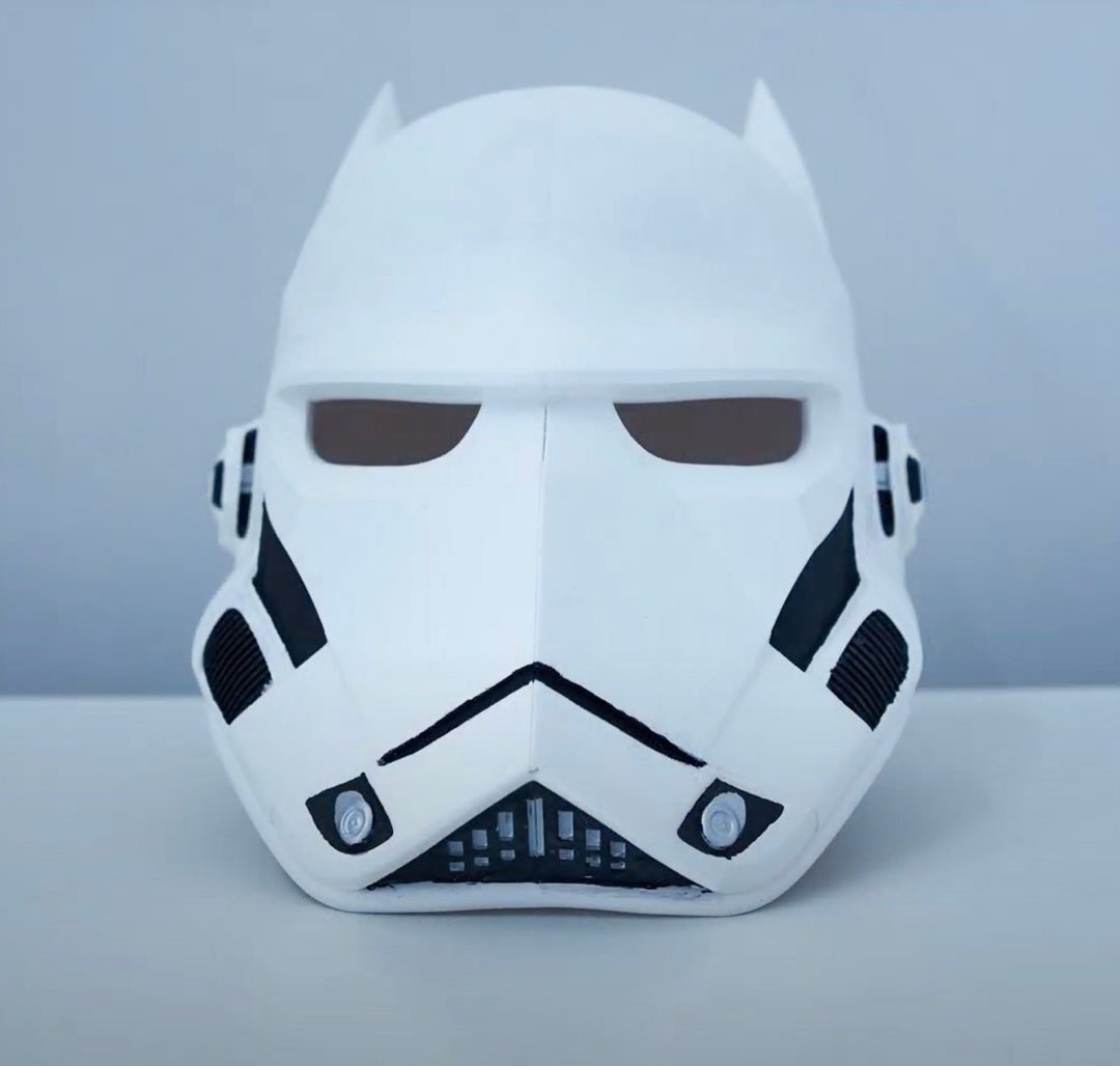 BatTrooper Mask - StormTrooper x Batman 3D Printed Replica | BatTrooper Helmet Replica