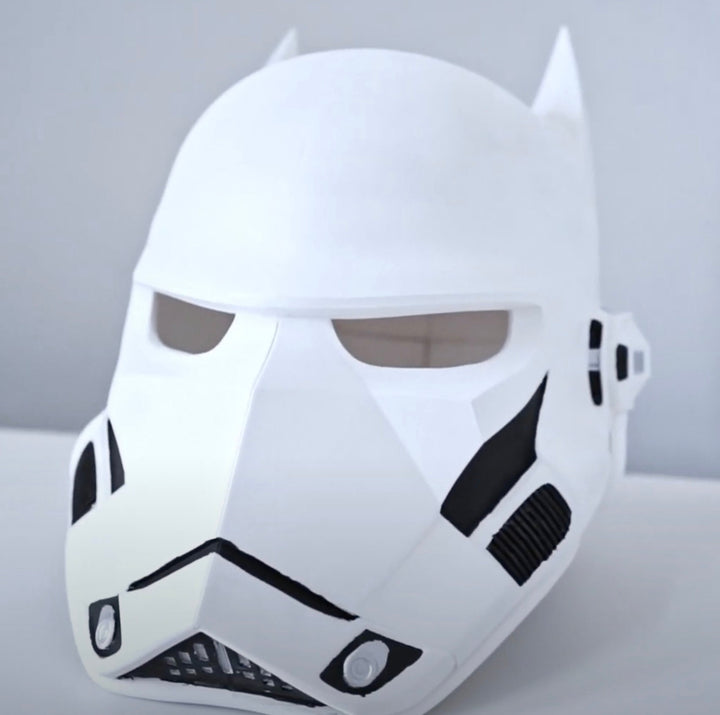 BatTrooper Mask - StormTrooper x Batman 3D Printed Replica | BatTrooper Helmet Replica
