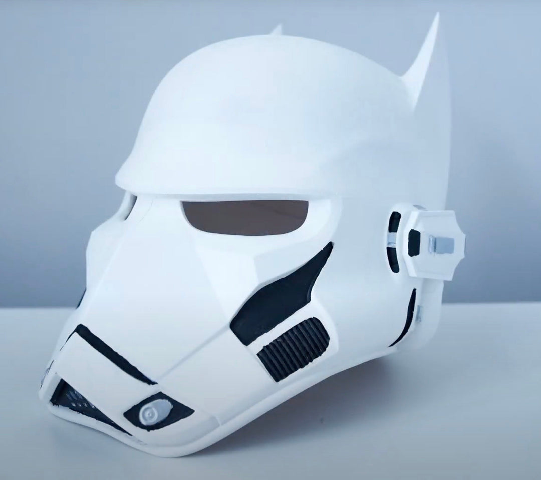 BatTrooper Mask - StormTrooper x Batman 3D Printed Replica | BatTrooper Helmet Replica