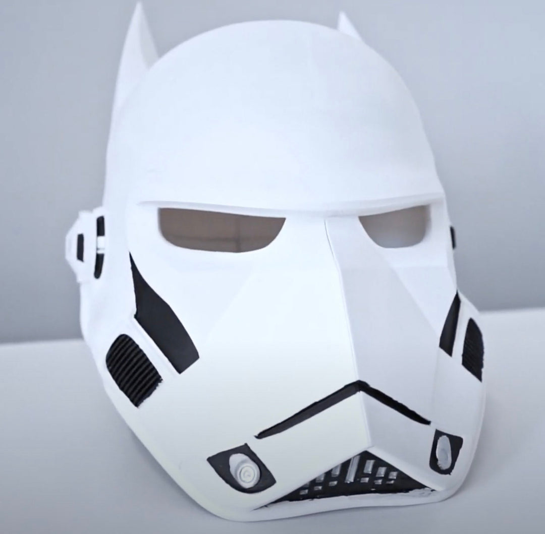 BatTrooper Mask - StormTrooper x Batman 3D Printed Replica | BatTrooper Helmet Replica