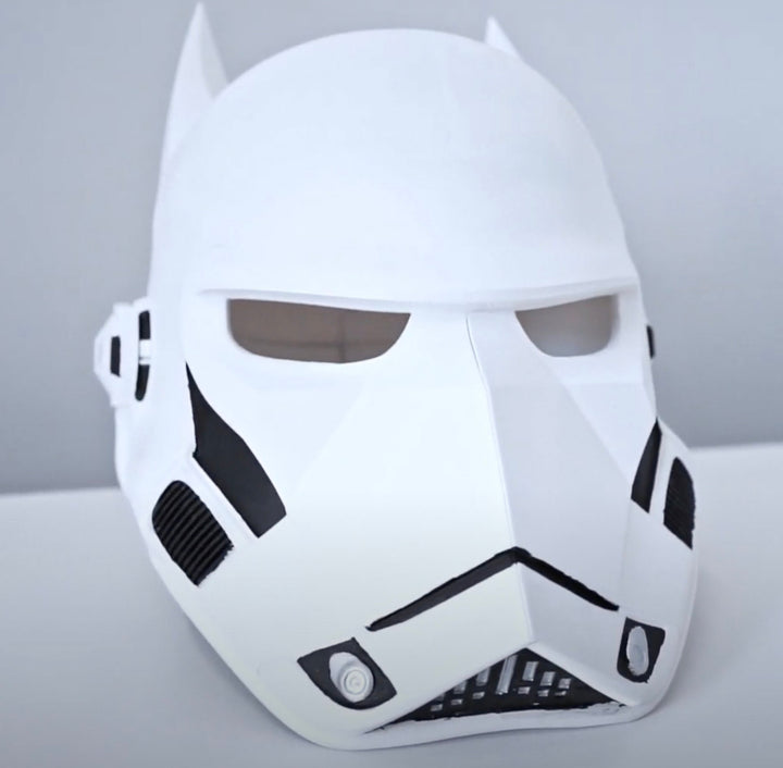 BatTrooper Mask - StormTrooper x Batman 3D Printed Replica | BatTrooper Helmet Replica