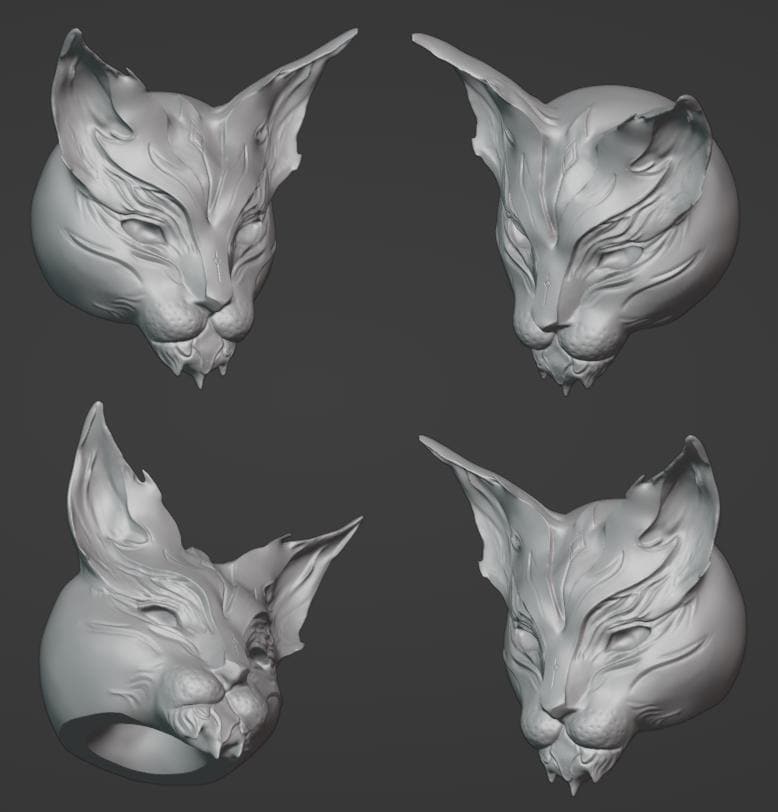 Ancient Cat Mask 3d Stl File | Ancient Cat Mask Digital File