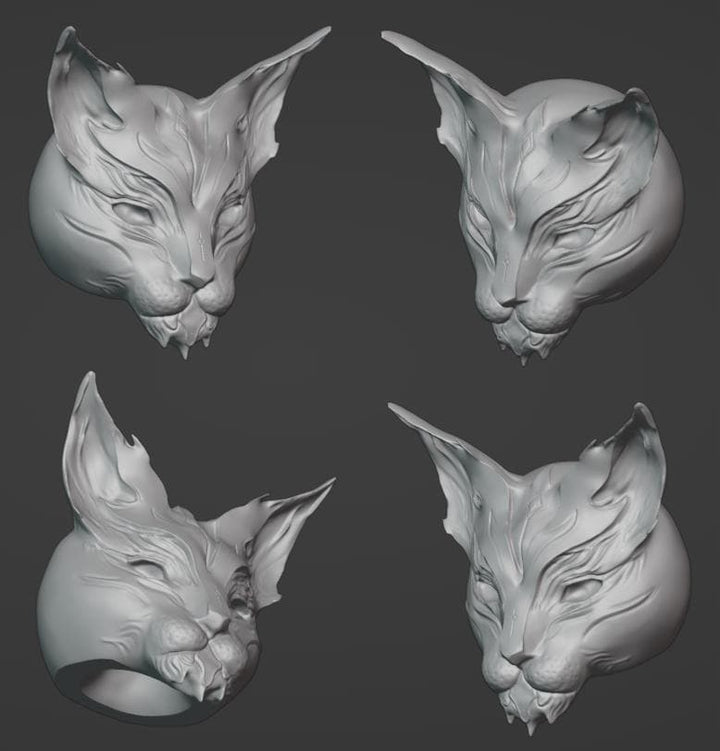 Ancient Cat Mask 3d Stl File | Ancient Cat Mask Digital File