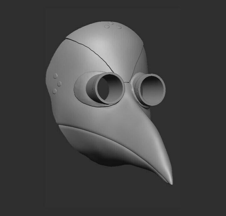 Plauge Doctor Gas Mask 3d Stl File | Plauge Doctor Gas Mask Digital File