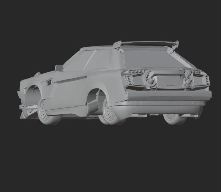 1987 Subaru Gl Hatchback 3d Stl File | 1987 Subaru Gl Hatchback Digital File