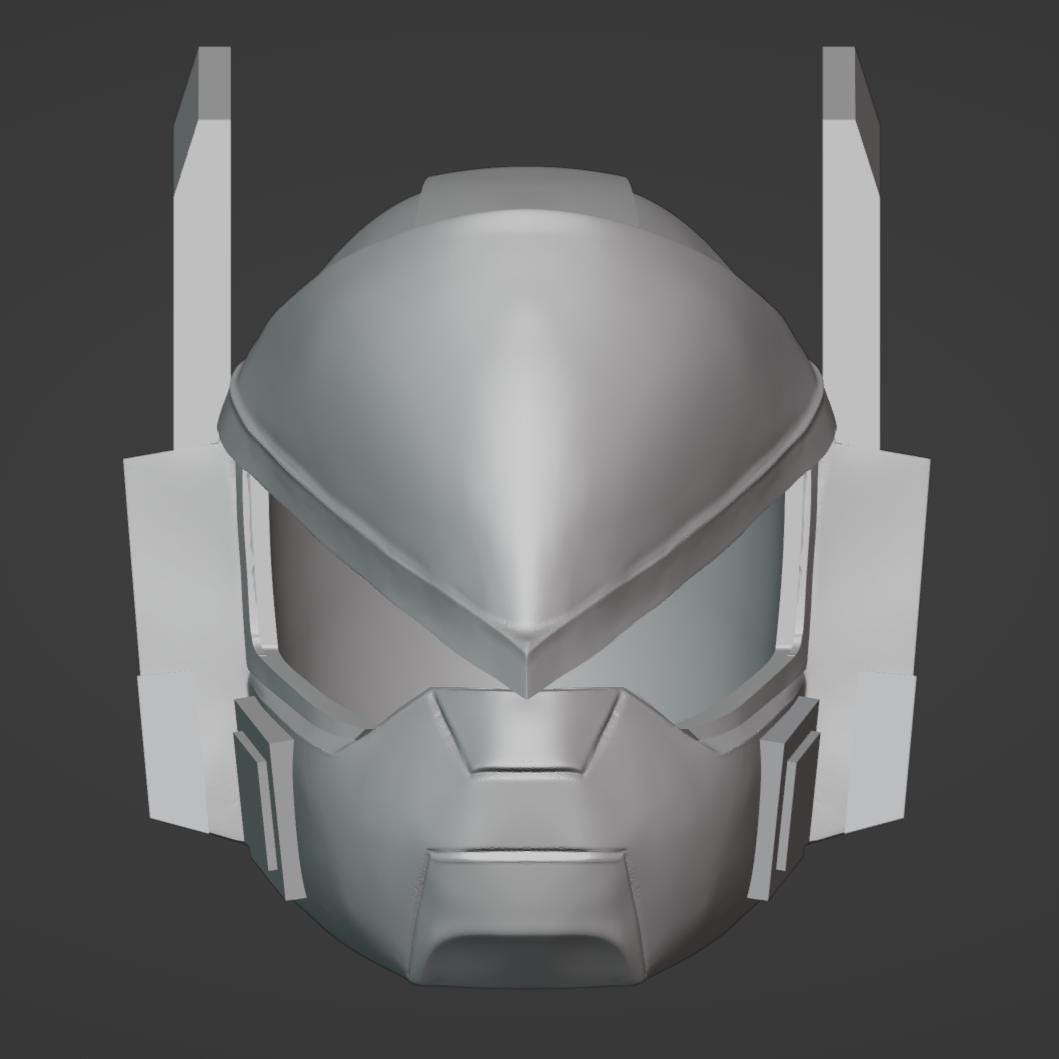 Anime Mech Mask Stl File | Anime Mech Mask Digital File