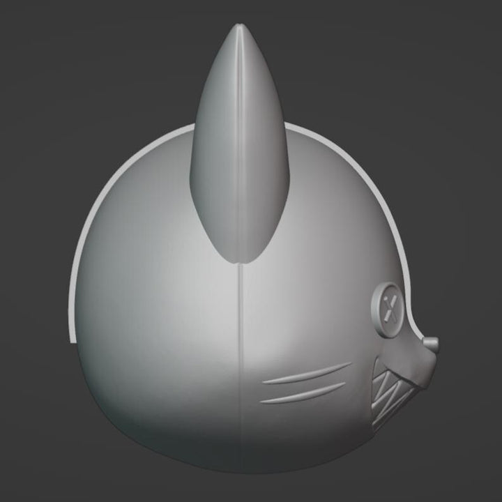 Mahou Shoujo ni Akogarete Cat Mask Stl File | Mahou Shoujo ni Akogarete Cat Mask Digital File
