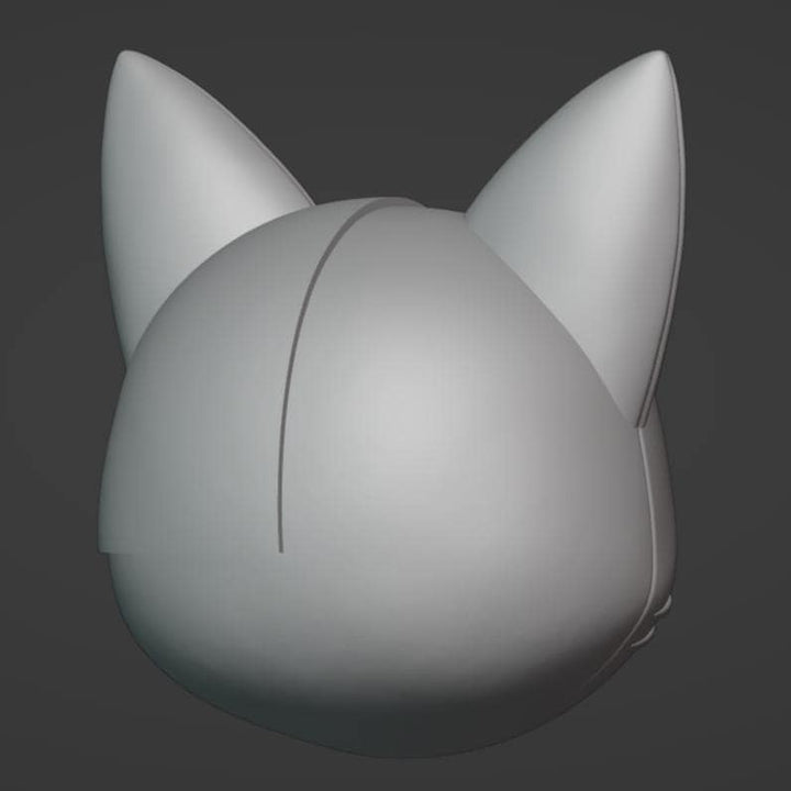 Mahou Shoujo ni Akogarete Cat Mask Stl File | Mahou Shoujo ni Akogarete Cat Mask Digital File