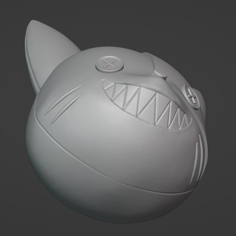 Mahou Shoujo ni Akogarete Cat Mask Stl File | Mahou Shoujo ni Akogarete Cat Mask Digital File