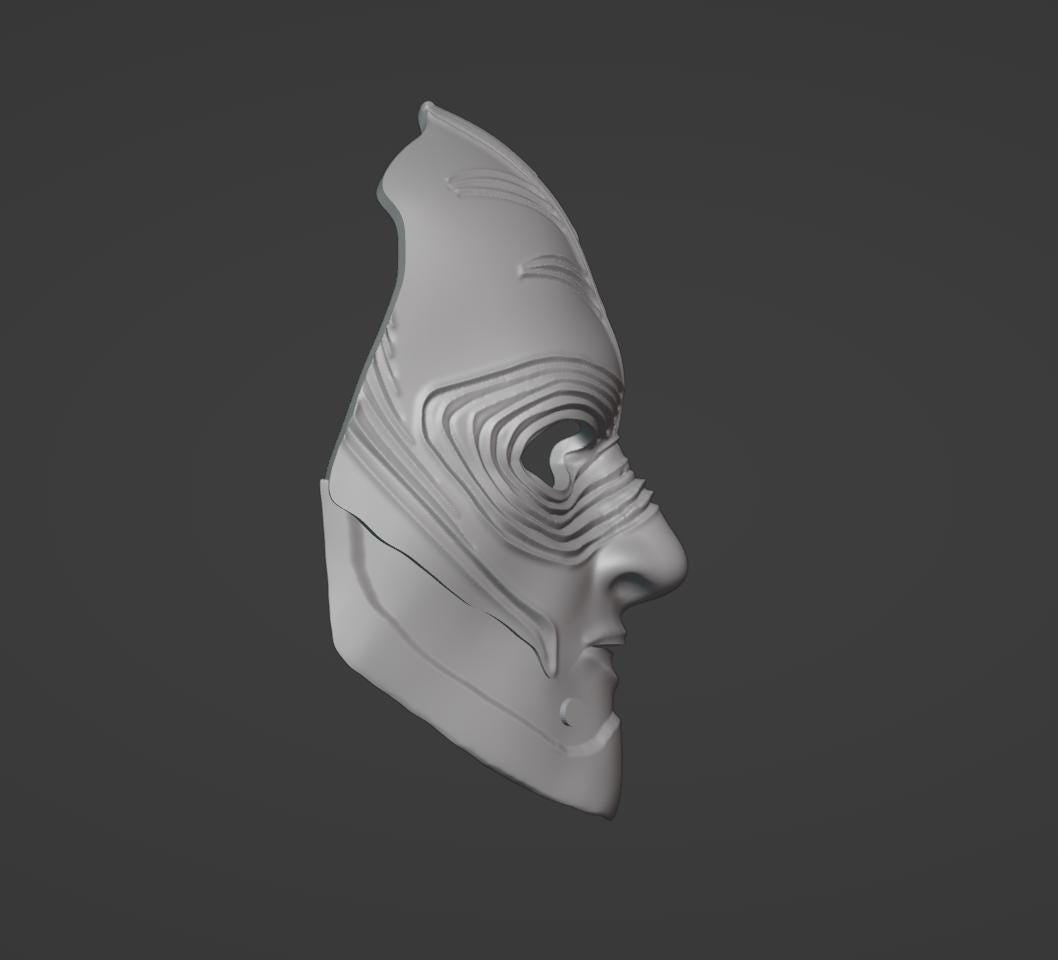 Bary Wyatt Wwc Mask Stl File | Bary Wyatt Wwc Mask Digital File