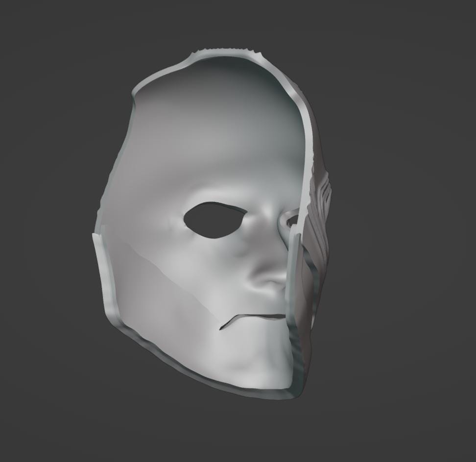 Bary Wyatt Wwc Mask Stl File | Bary Wyatt Wwc Mask Digital File