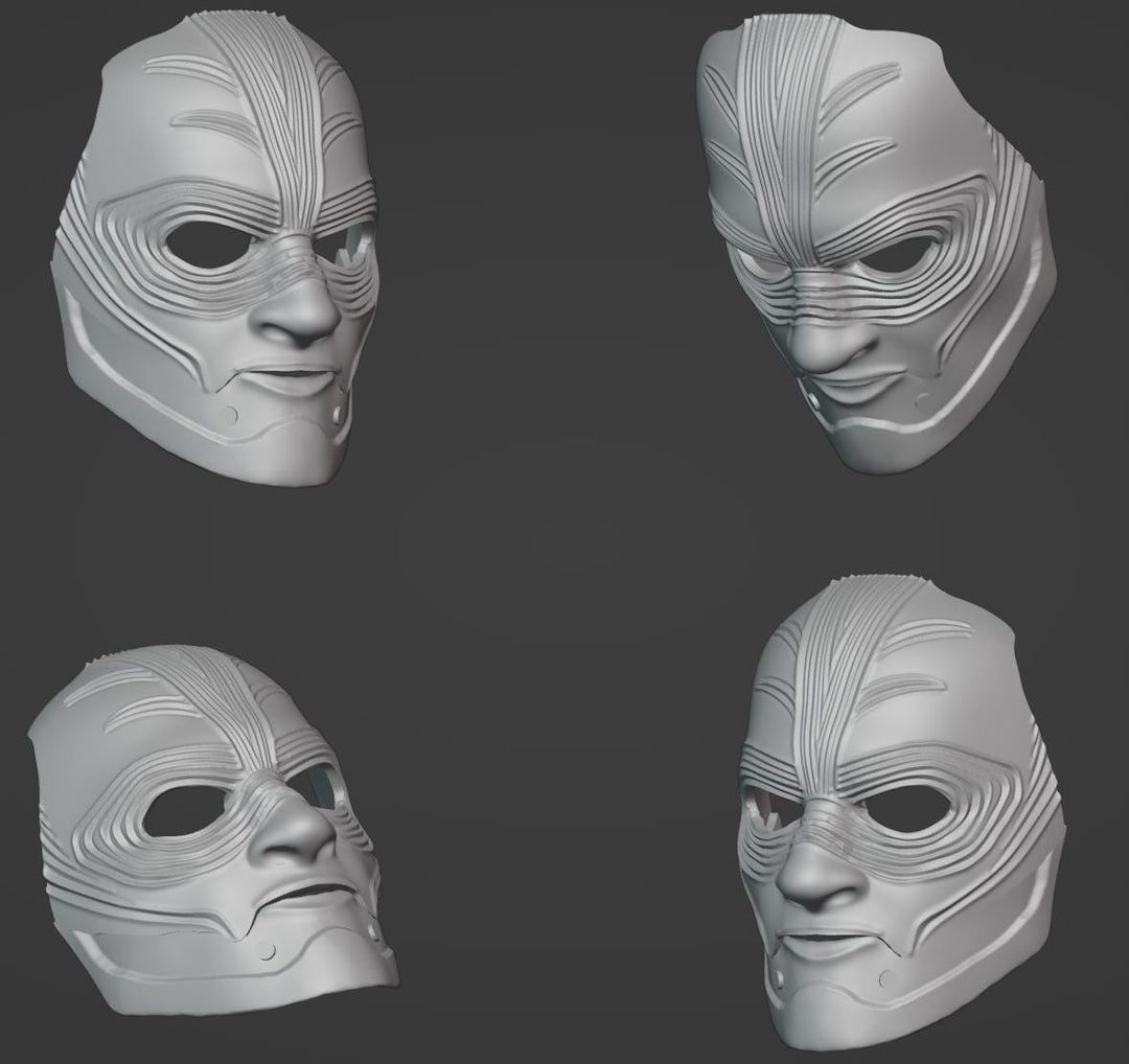 Bary Wyatt Wwc Mask Stl File | Bary Wyatt Wwc Mask Digital File