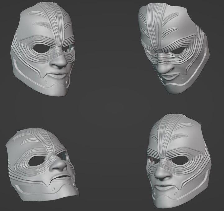 Bary Wyatt Wwc Mask Stl File | Bary Wyatt Wwc Mask Digital File