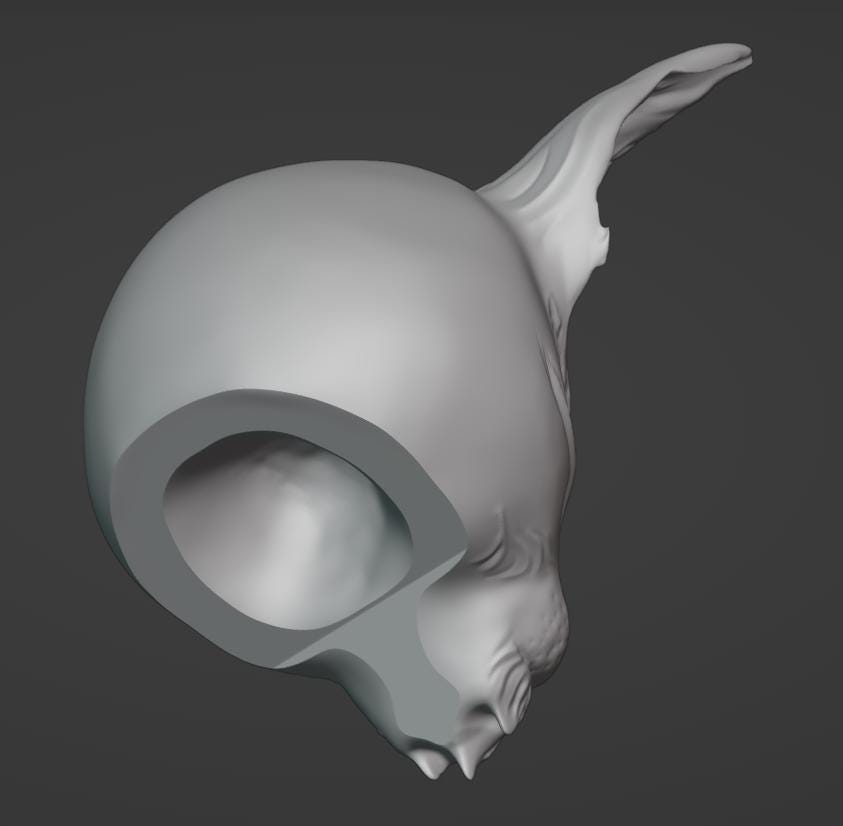 Ancient Cat Mask 3d Stl File | Ancient Cat Mask Digital File
