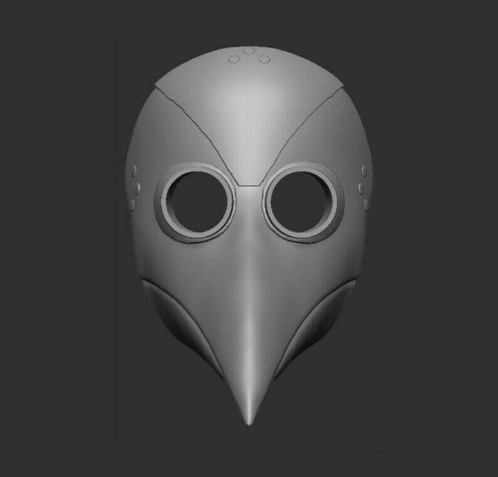 Plauge Doctor Gas Mask 3d Stl File | Plauge Doctor Gas Mask Digital File