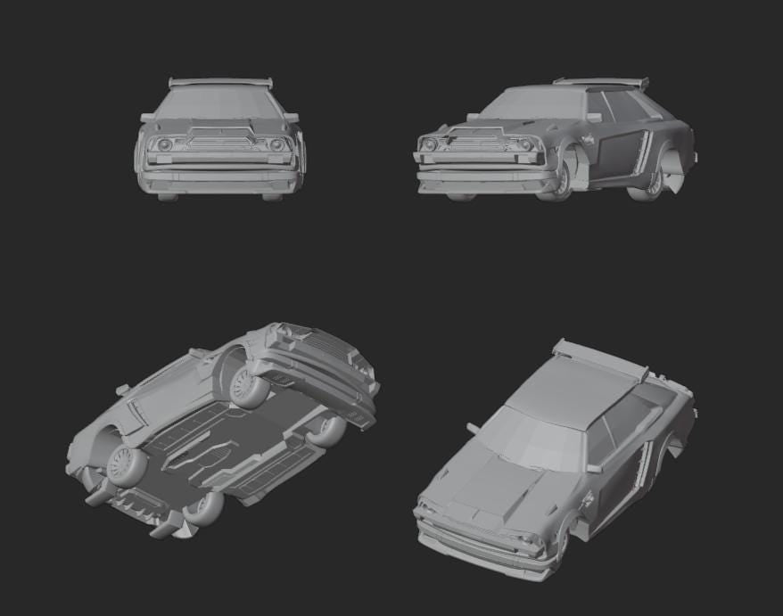 1987 Subaru Gl Hatchback 3d Stl File | 1987 Subaru Gl Hatchback Digital File