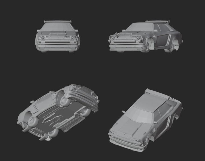 1987 Subaru Gl Hatchback 3d Stl File | 1987 Subaru Gl Hatchback Digital File