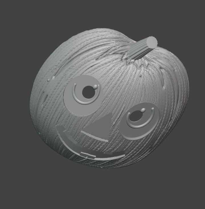 Pumpkin Mask 3d Stl File | Pumpkin Mask Digital File