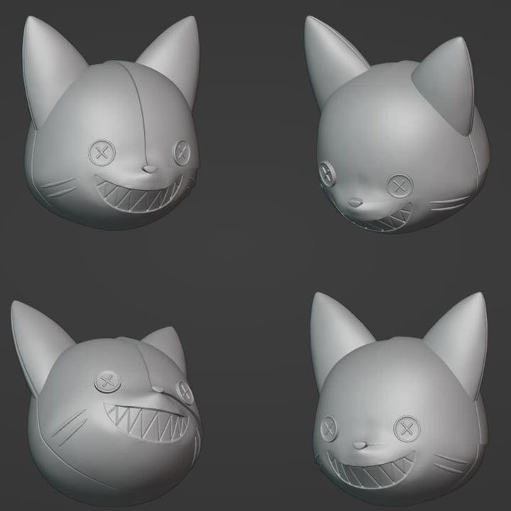 Mahou Shoujo ni Akogarete Cat Mask Stl File | Mahou Shoujo ni Akogarete Cat Mask Digital File