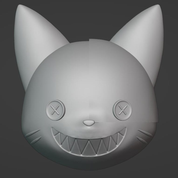 Mahou Shoujo ni Akogarete Cat Mask Stl File | Mahou Shoujo ni Akogarete Cat Mask Digital File