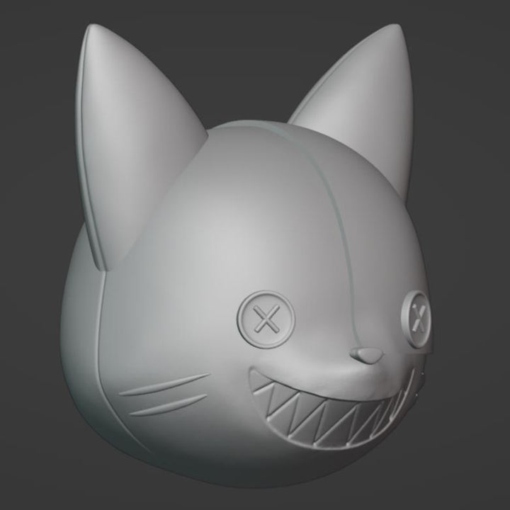 Mahou Shoujo ni Akogarete Cat Mask Stl File | Mahou Shoujo ni Akogarete Cat Mask Digital File