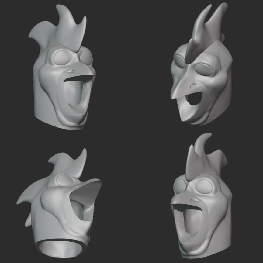 Cluckin Bell Mask Stl File | Cluckin Bell Mask Digital File