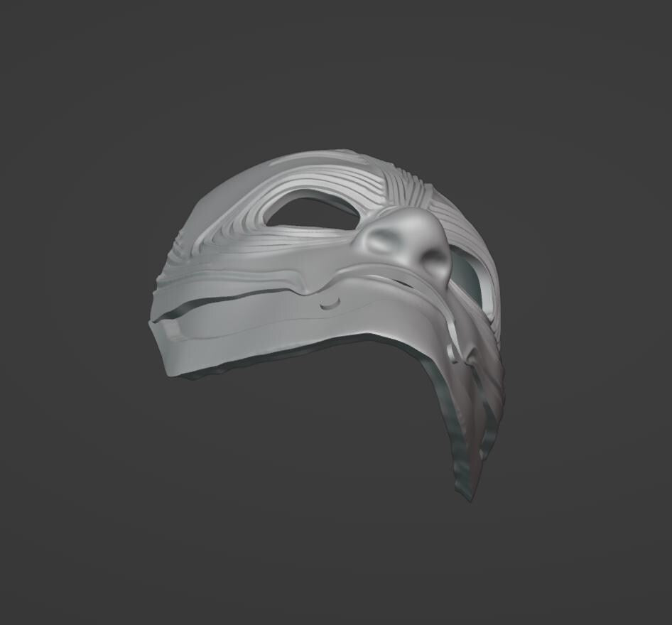Bary Wyatt Wwc Mask Stl File | Bary Wyatt Wwc Mask Digital File
