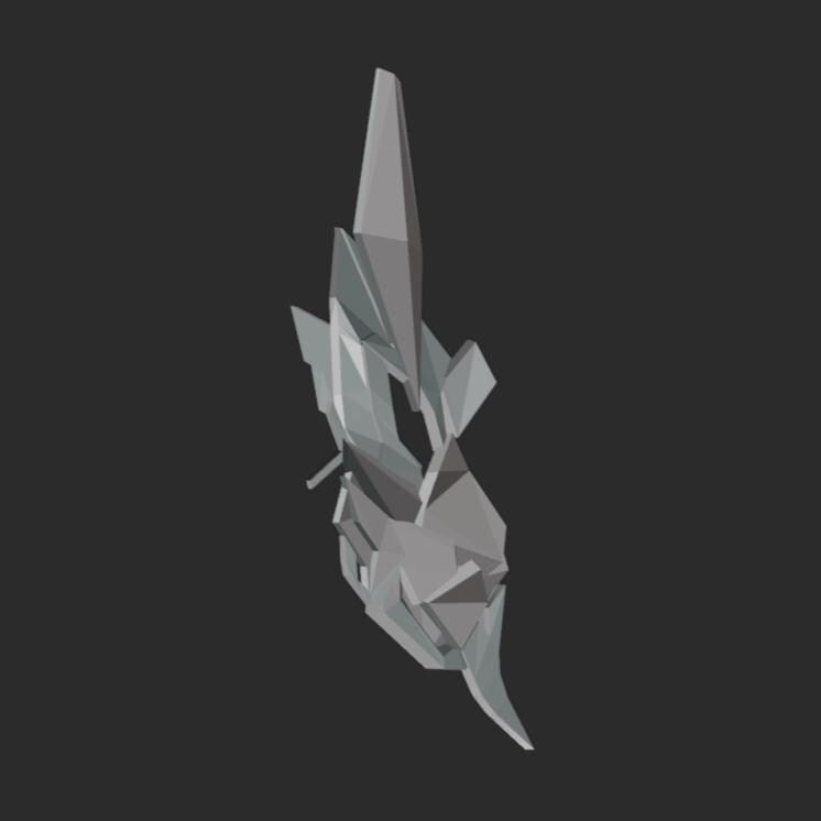 Low Poly Cat Stl File | Low Poly Cat Mask Digital File