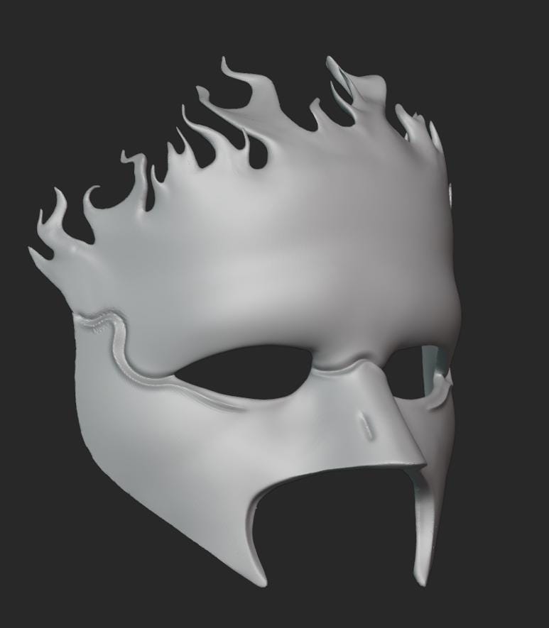 Phoenix Mask/Cosplay | Pick Any Color | Ideal Gift for Cosplay Fans | Includes Velcro Strap