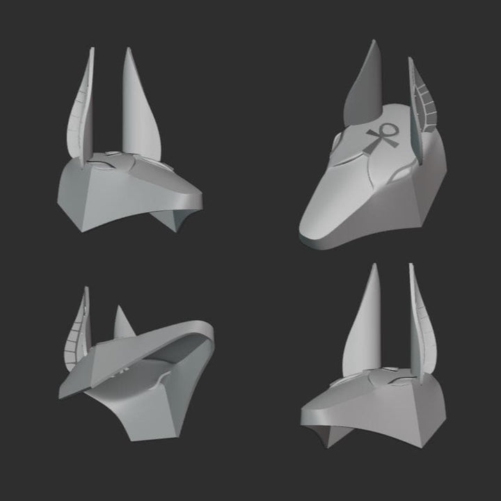Anubis Mask/hat 3d Stl File | Anubis Mask/hat Digital File