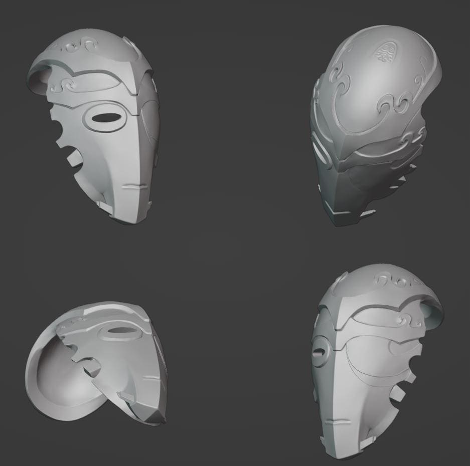 Ancient Face Mask 3d Stl File | Ancient Face Mask Digital File
