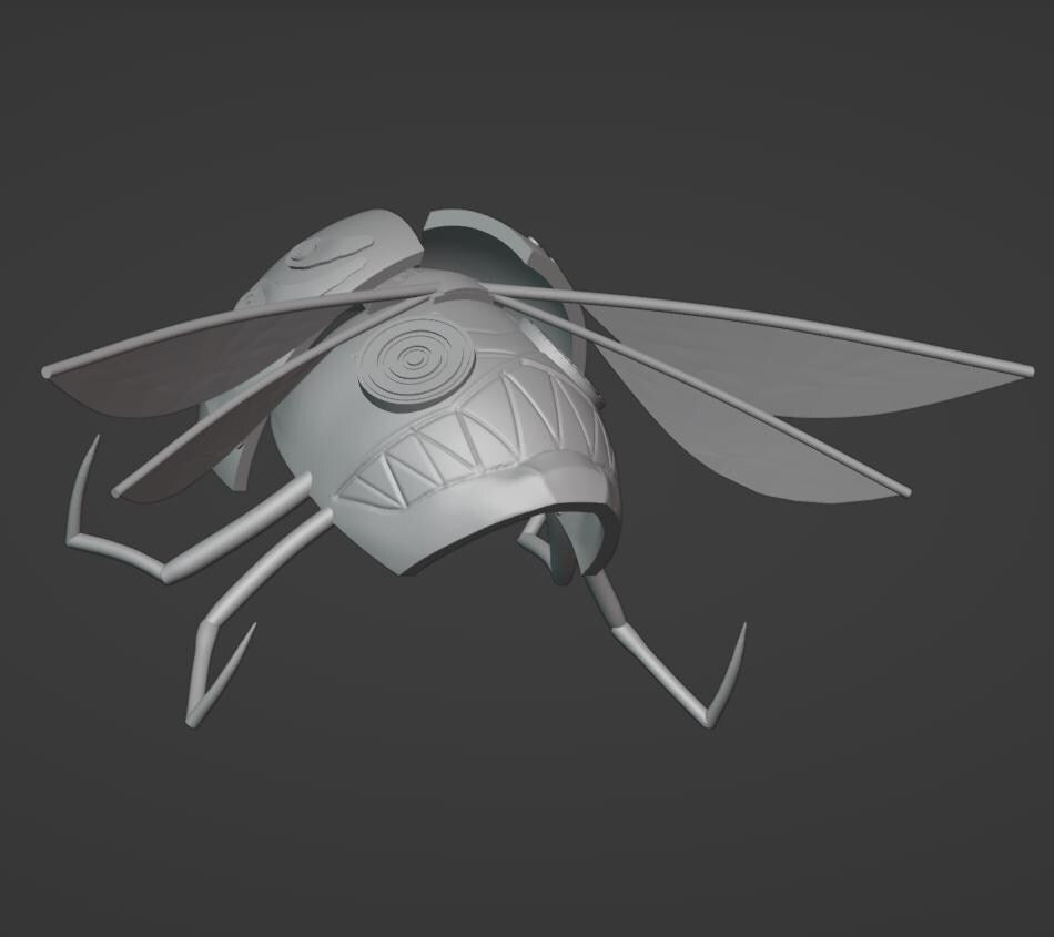 Bug Mask 3d Stl File | Bug Mask Digital File