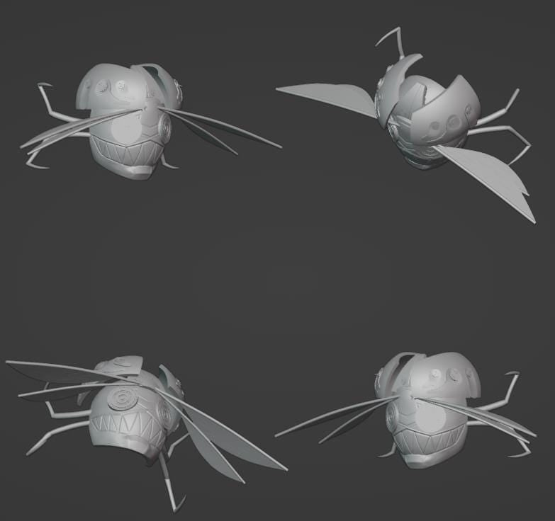 Bug Mask 3d Stl File | Bug Mask Digital File