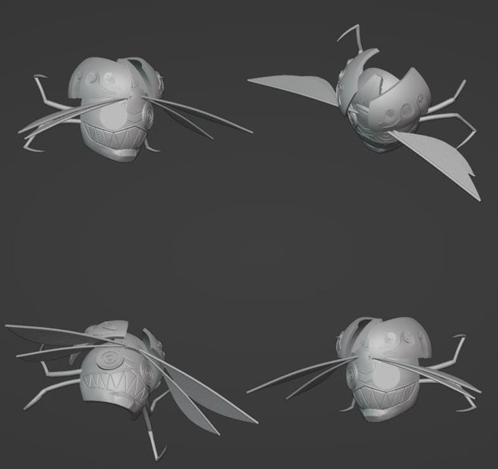 Bug Mask 3d Stl File | Bug Mask Digital File